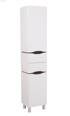 Пенал Аква Родос Венеция напольный 40 см с корзиной для белья венге (правый) OC0000419
