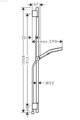 Душовий гарнітур Hansgrohe Rainfinity 130 3jet S Puro поліроване золото 28743990
