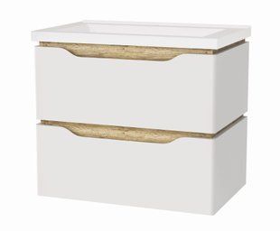 Сакраменто тумба підвісна з ум. Глорія 70 біла 2000000020280