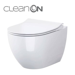 Подвесной унитаз CET В246 ZEN CLEAN ON с крышкой дюропласт лифт SLIM PL 21982