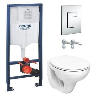 Инсталляция Grohe Rapid SL 38772001 комплект 4 в 1 + Унитаз подвесной Kolo Idol M1310000U