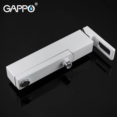 Змішувач для ванни GAPPO G3217-8, білий/хром
