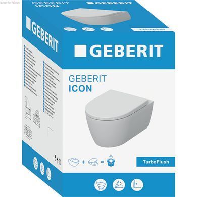 Унітаз підвісний Geberit iCon TurboFlush 503.045.00.1 із сидінням Soft Close
