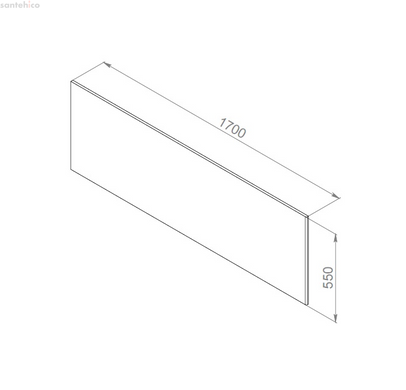 Декоративна фронтальна панель для ванни AM.PM W52A-170-075W-P Inspire 2.0