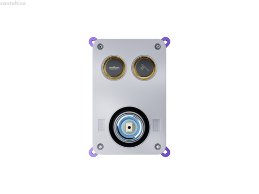 Душевой гарнитур скрытого монтажа Corsan CMZ066MBL BLACK + BOX черный 646987