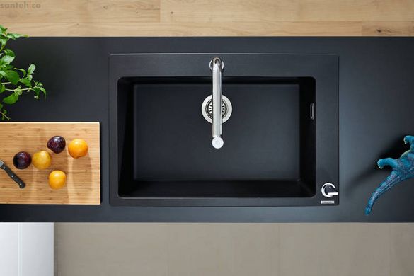 Мийка для кухні hansgrohe S51 S510-F660 SilicaTec чорний графіт 43313170