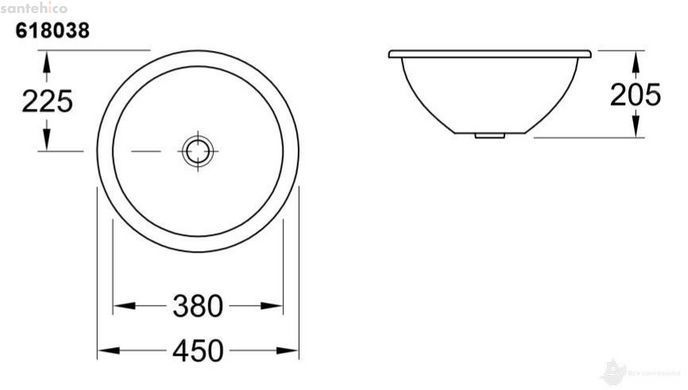 Умывальник Villeroy & Boch Loop & Friends 61803801