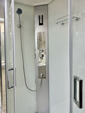 Гідромасажний бокс Veronis 120x80 (Профіль - хром, скло - прозоре) BN-4-120 L