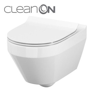 Унитаз подвесной CET Cersanit В216 CREA CLEAN ON OVAL с крышкой дюропласт лифт SLIM PL 21983