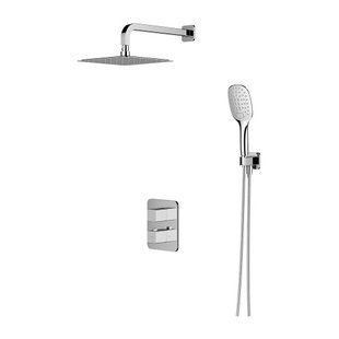 Душевая система скрытого монтажа с термостатом Omnires Parma chrome SYSPM11CR