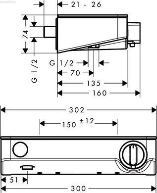 Hansgrohe Shower TabletSelect 300 BM 13171400