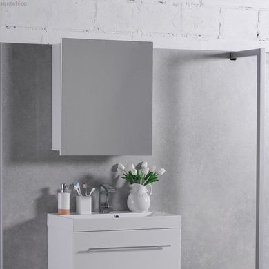 Зеркальный шкаф FANCY MARBLE ШЗ-700 (белый)