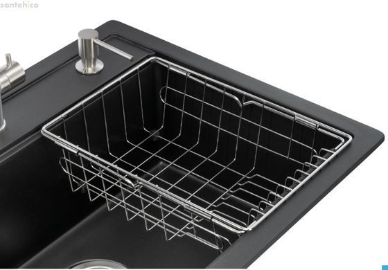 Кухонна мийка GRANADO Basic Artes Black shine ksg1101 зі змішувачем