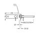 Настінний змішувач для раковини Tres Alplus, 160 мм (20321001)