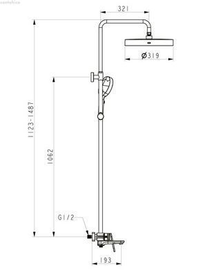Душова система GAPPO графіт G2427-9