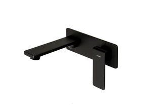 Змішувач для раковини (умивальника) прихованого монтажу Corsan TRINO BLACK MATT CMB7115BL