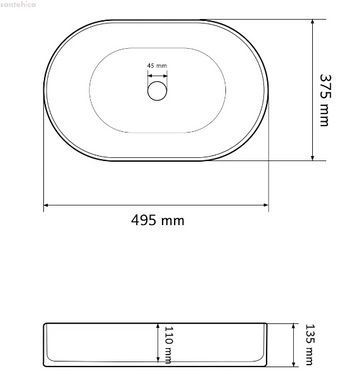 Раковина накладная VBI Verona 50 см VBI-011304