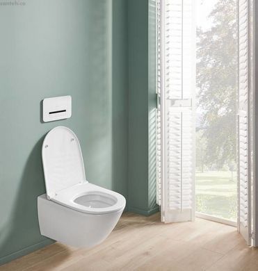 Інсталяція Geberit Duofix 458.103.00.1 з клавішею клавішею Delta50 хром матовий + Унітаз підвісний Villeroy&Boch Subway 3.0 4670T901 з сидінням Soft Close