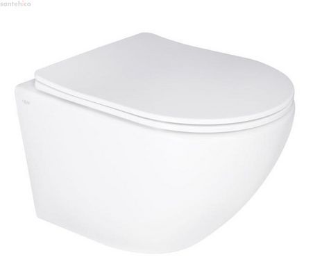 Інсталяція Qtap Nest UNI QT0233M370 з клавішею хром глянцевий + Унітаз підвісний Qtap Jay Ultra Quiet QT07335177W з сидінням Soft Close