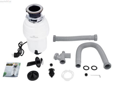 Подрібнювач харчових відходів Kroner KRP Kaiman WHI - 550W CV028299