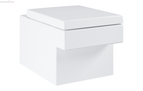Комплект: Унитаз подвесной Grohe Cube Ceramic 3924400H сиденьям Soft Close 39488000 + Набор аксессуаров GROHE Essentials 40407001
