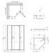 Душевая кабина Qtap Leo 90x90 (Профиль - хром, стекло - прозрачное) LEOCRM10995AC6SET