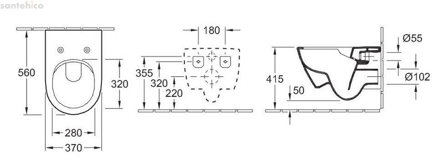 Унитаз подвесной Villeroy&Boch Verity Design 2.0 5C98HR01 с сиденьям Soft Close