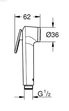 Гигиенический душ Grohe Bau Loop & Vitalio trigger spray bundle хром UA202406QF