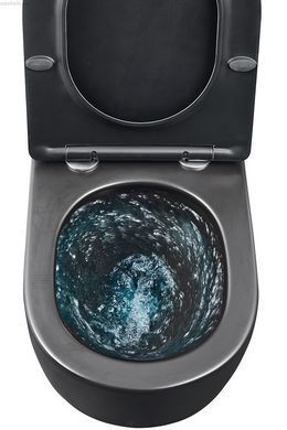 Унітаз підвісний Mixxus Premium Bevel-0301-T3 Tornado 3.0 чорний матовий MP6595 з сидінням Soft Close