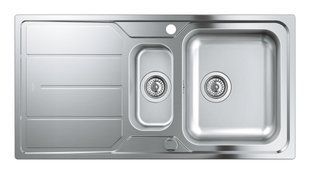Мийка для кухні Grohe з ексцентриком, 2 чаші, матова 31572SD0