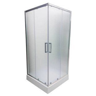 Душова кабіна Veronis 90x90 (Профіль - хром, скло - матове) KNS-90 XL з піддоном