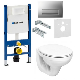 Инсталляция Geberit Duofix 458.178.46.1 + Унитаз подвесной Kolo Idol M1310000U