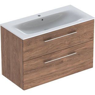 Тумба подвесная Geberit Selnova Square 100 см темный орех 501.246.00.1