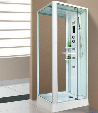 Гідромасажний бокс Miracle 100х80 (Профіль &ndash; білий, скло &ndash; прозоре) NA112-3