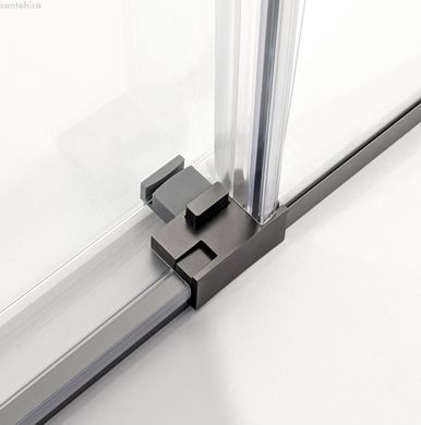 Душова кабіна Weston Linea 90x90 (Профіль - збройова сталь, скло - прозоре) L-WKS7-90x90-BRGR-TR