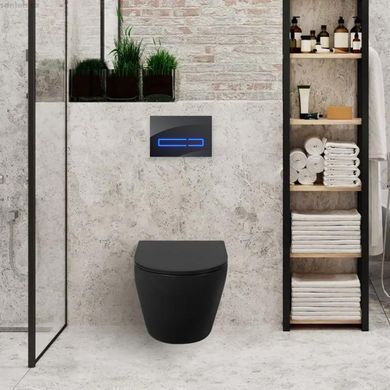 Клавіша змиву Am.Pm Touchless Pro чорний глянцевий I0450A38 безконтактна