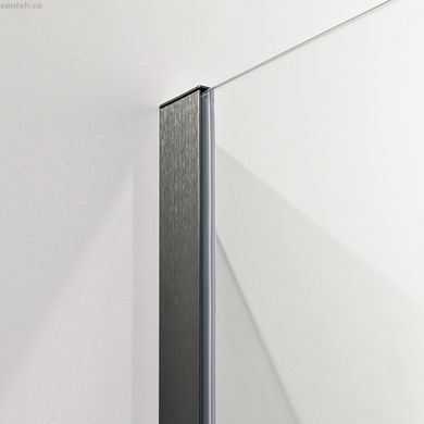 Душова кабіна Weston Linea 90x90 (Профіль - збройова сталь, скло - прозоре) L-WKS7-90x90-BRGR-TR