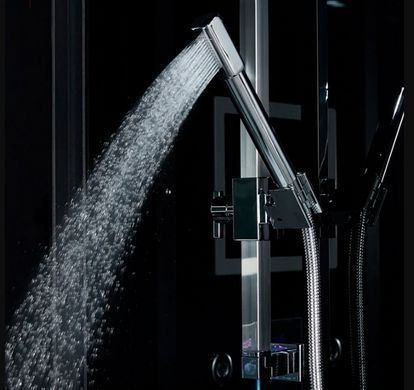 Гидромассажный паровой бокс Golston 120х80 (Профиль - черный, стекло - прозрачное) G-U692B левосторонний