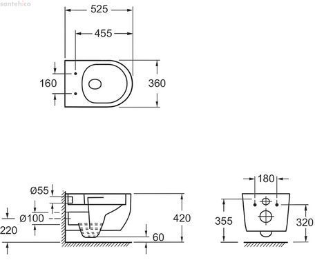 Унитаз подвесной Devit Art 3.0 3030140W с сиденьем Soft Close