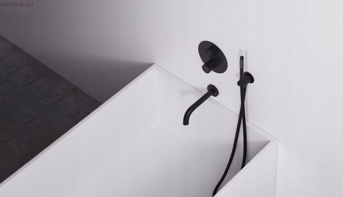 Змішувач для ванни REA LUNGO BLACK + BOX чорний REA-P6300