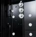 Гидромассажный паровой бокс Golston 120х80 (Профиль - черный, стекло - прозрачное) G-U692B левосторонний