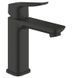Смеситель для раковины Grohe Dise черный матовый 1018362430 с донным клапаном PushOp