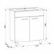 Тумба підлогова Rozzy Jenori Kink-L 60 см RJFU041-4160WHSET(RJFU041-4160WH+RZJ610) з раковиною Jenor