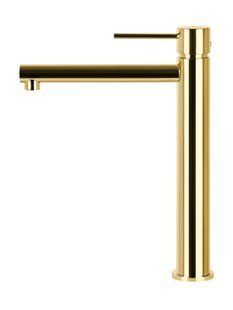Смеситель для раковины (умывальника) Corsan LUGO GOLD золотой высокий CMB7512GL