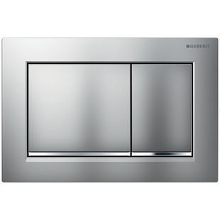 Клавиша смыва Geberit Omega30 хром матовый 115.080.KN.1