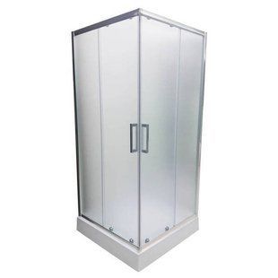 Душова кабіна Veronis 100x100 (Профіль - хром, скло - матове) KNS-100 XL з піддоном