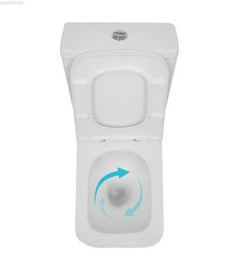 Унітаз підлоговий Qtap Crow Eco Ultra Quiet QTCRO27W51030 з бачком та сидінням Soft Close