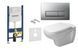 Инсталляция для унитаза Geberit Duofix 458.178.46.1 + Унитаз подвесной Duravit D-Code Rimless (с крышкой SoftClose) 45700900A1