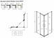 Душова кабіна Weston Linea 100x100 (Профіль - хром, скло - прозоре) L-WKS7-100x100-CH-TR
