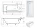Ванна акриловая Besco Modern 150x70 #WAM-150-MO